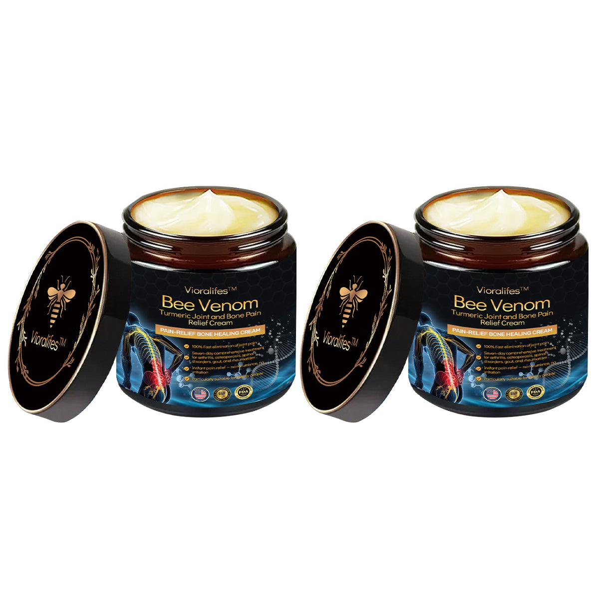 Vioralifesโข Bee Venom and Turmeric Joint and Bone Pain Relief Cream ๐จโโ๏ธ Approved by the American Academy of Orthopaedic Surgeons (AAOS)