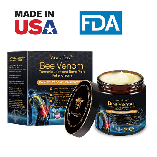Official Store: Vioralifes™ Bee Venom and Turmeric Joint and Bone Pain Relief Cream 👨‍⚕️ Approved by the American Academy of Orthopaedic Surgeons (AAOS)