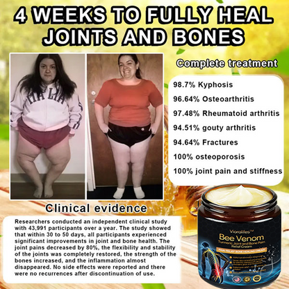 Vioralifes™ Bee Venom and Turmeric Joint and Bone Pain Relief Cream 👨‍⚕️ Approved by the American Academy of Orthopaedic Surgeons (AAOS)
