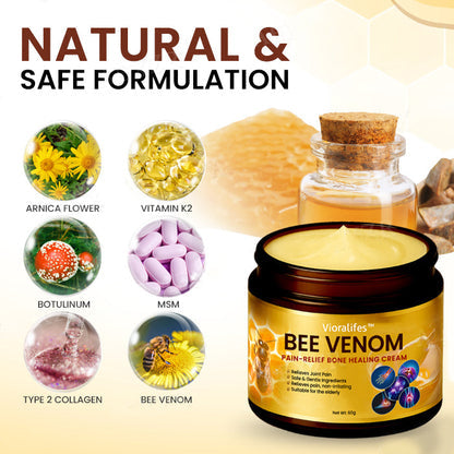 Hot Sales - 50% OFF🌿 Vioralifes™ Bee Venom Pain-Relief Bone Healing Cream