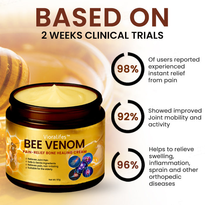 Hot Sales - 50% OFF🌿 Vioralifes™ Bee Venom Pain-Relief Bone Healing Cream