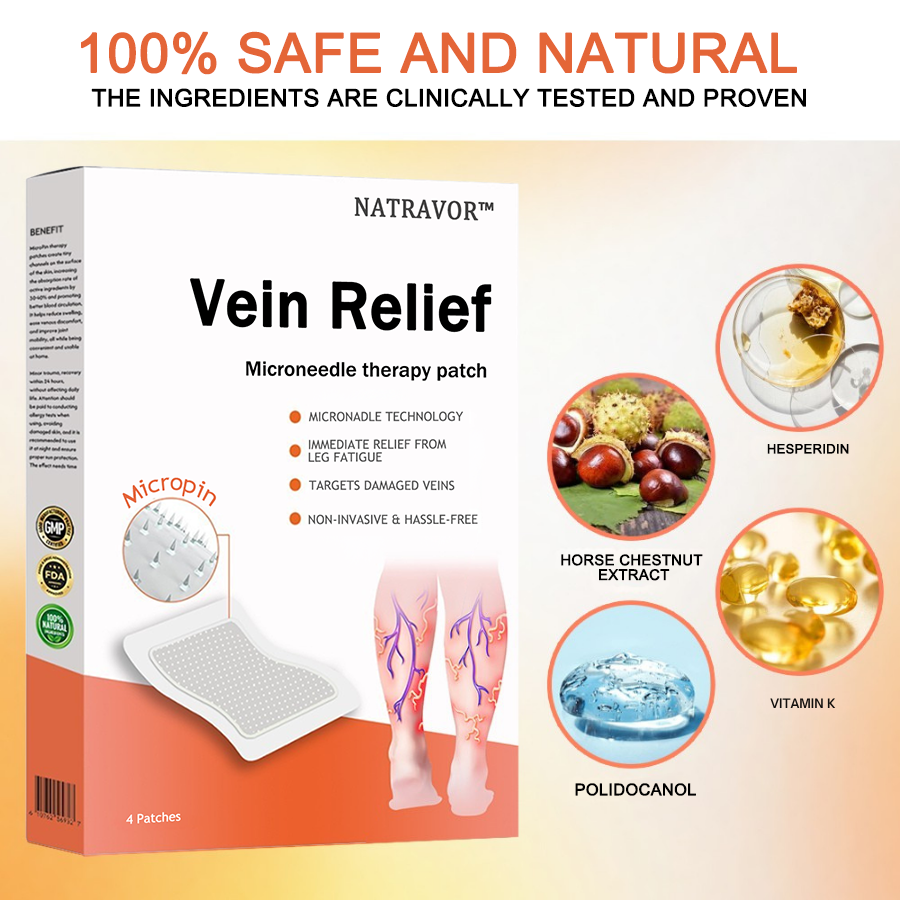 Natravor™ VeinEase Microneedle Therapy Patch