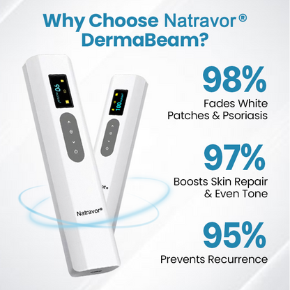 Natravor® DermaBeam Vitiligo Therapy Device ✅3-5 Second Vitiligo Treatment, Visible Results in Just 2 Weeks