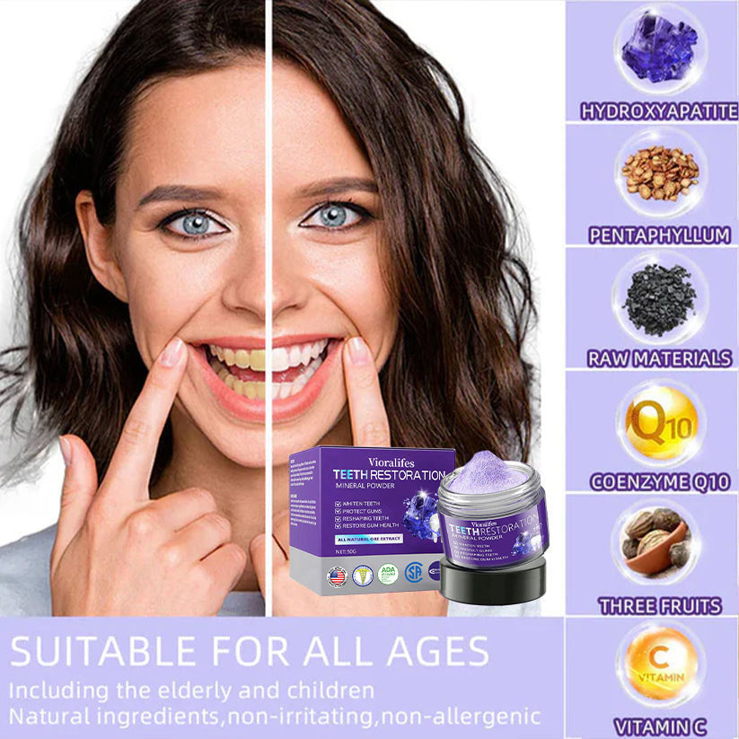 Vioralifes™ Teeth Restoration Mineral Powder🦷(ADA Recommended) (🎁Flash Sale - Don’t Miss Out)