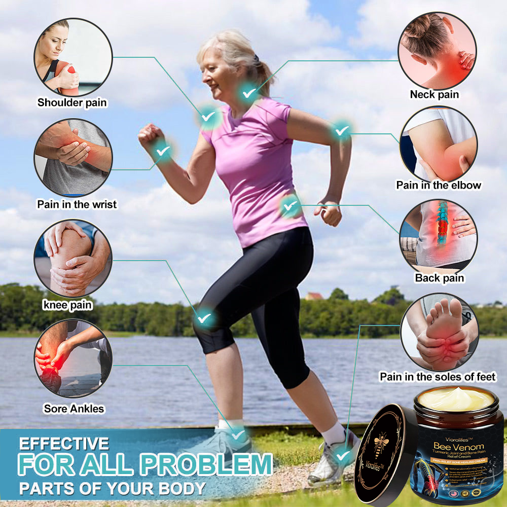 Vioralifes™ Bee Venom and Turmeric Joint and Bone Pain Relief Cream 👨‍⚕️ Approved by the American Academy of Orthopaedic Surgeons (AAOS)