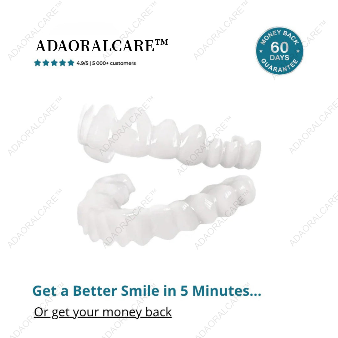 ADAORALCARE™Clip-On Veneers — Instant, Custom Fit Smile in Seconds