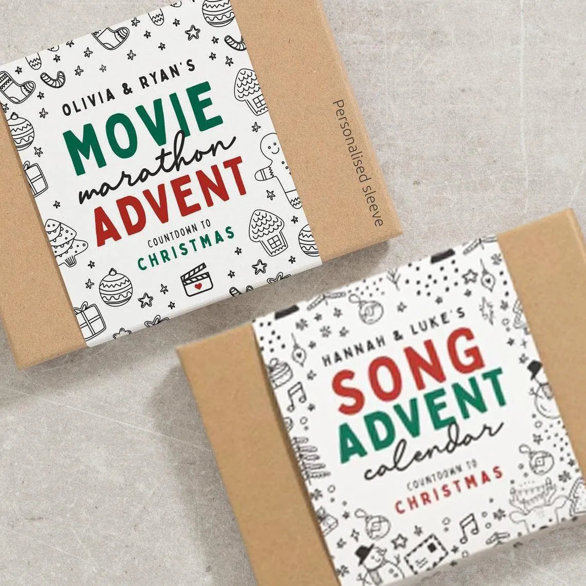 🎄Christmas Advent Calendar-🗃Twenty-Four Days Of Christmas Card Set
