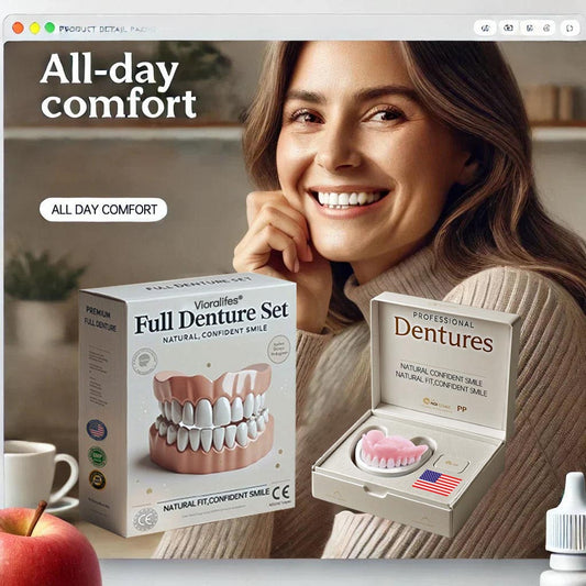 Vioralifes®-🦷Advanced Customized Full Denture Set🦷 (⏰Limited time discount last 30 minutes⏰)
