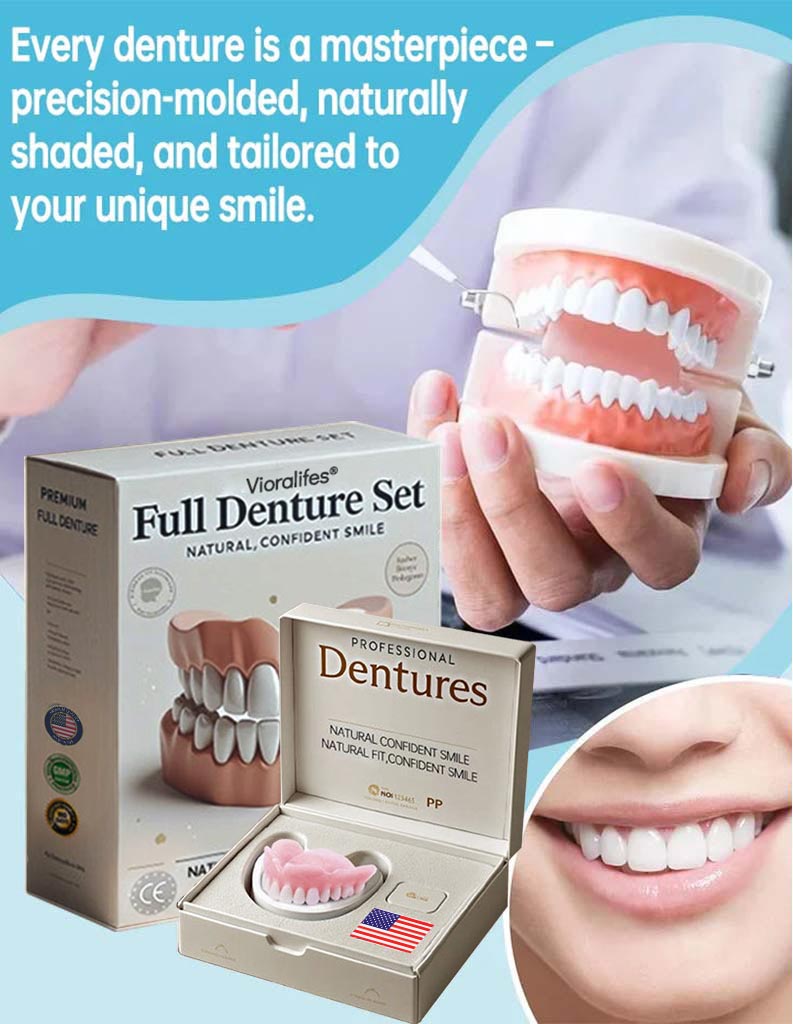 Vioralifes®-🦷Advanced Customized Full Denture Set🦷 (⏰Limited time discount last 30 minutes⏰)
